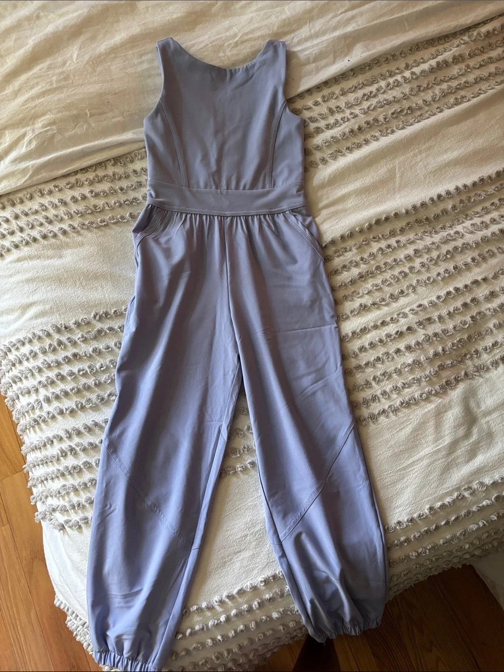 abercrombie kids lavender one-piece jumpsuit